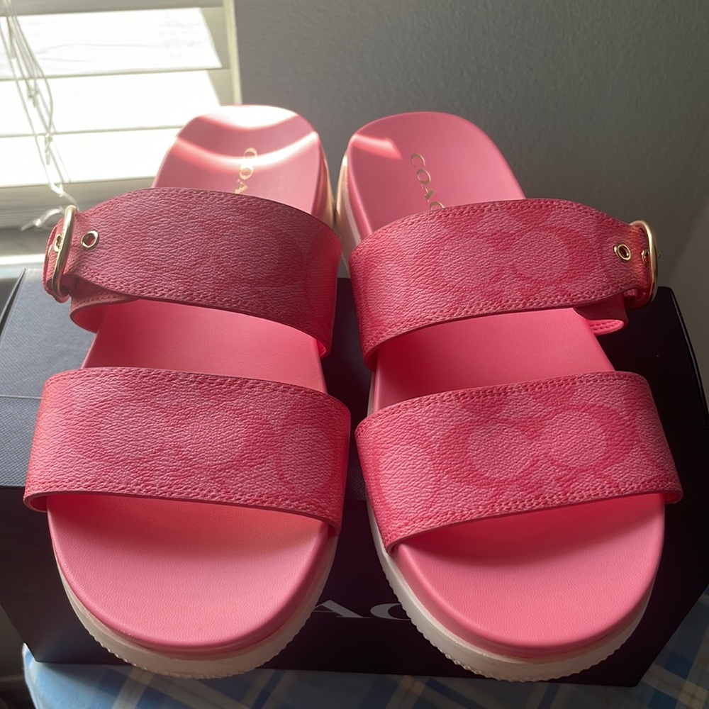 Pink Coach sandals - Picture 3 of 3
